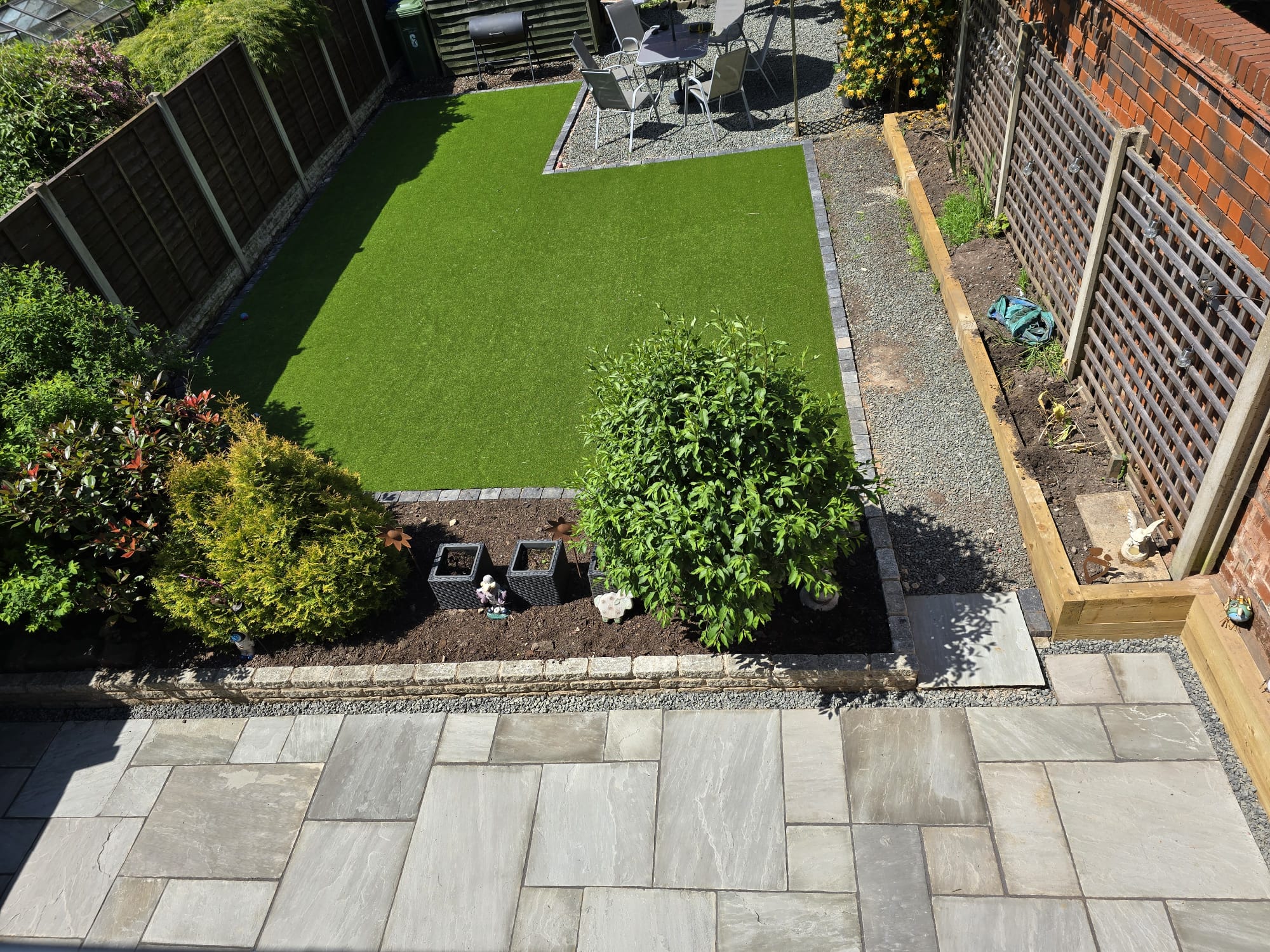 Landscaped garden completed by DC Tree Care