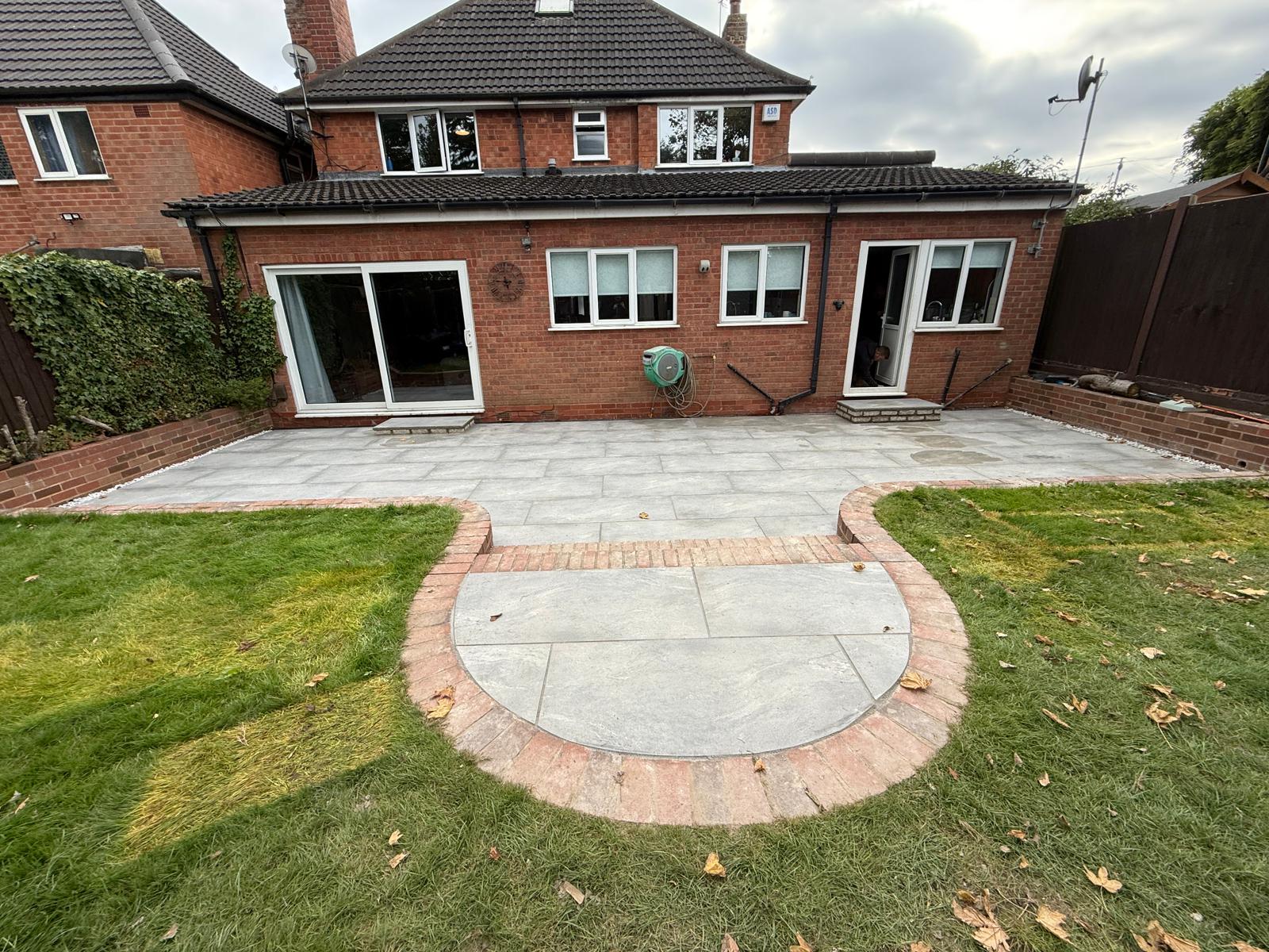 Finished garden landscaping project by DC Tree Care