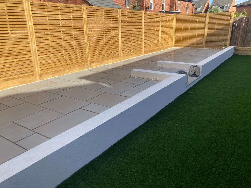 Finished garden landscaping project by DC Tree Care
